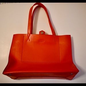 Banana Republic Accessories - Banana Republic Genuine leather red tote Banana Republic Accessories - Banana Republic Genuine leather red tote